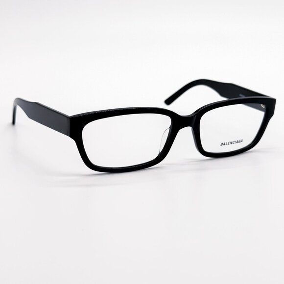 NEW BALENCIAGA EYEGLASSES BB0065O 001 SQUARE BLACK WOMEN EYEWEAR BALENCIAGA - Picture 1 of 8